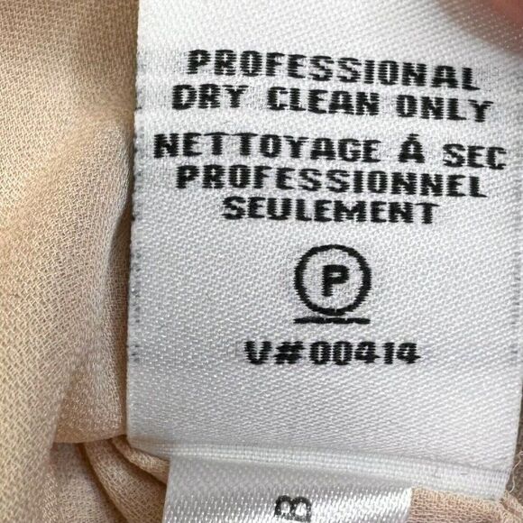 Diane Von Furstenberg Silk Roll Tab Sleeve Blouse Womens 2 - Picture 5 of 12